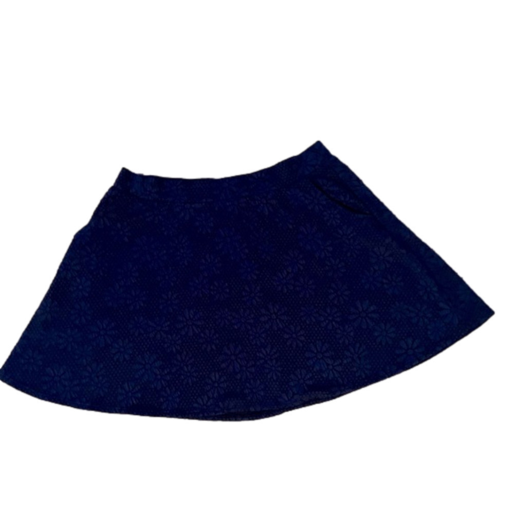 Joe benbasset brand size large juniors navy blue floral skater skirt.